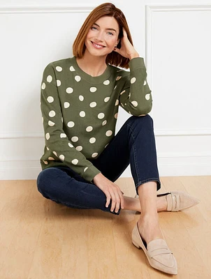 Crewneck Sweatshirt - Splendid Dots