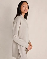 Fleece Quarter-Zip Tunic Pullover