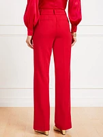 Flare Leg Luxe Double Cloth Pants