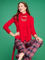 Talbots Greenwich Wide Leg Pants - Dashing Plaid