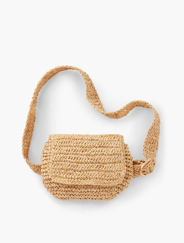 Hat Attack Straw Belt Bag