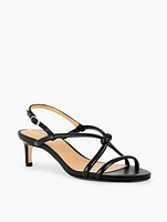 Elena Knot Soft Nappa Sandals