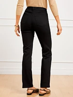 High-Waist Barely Boot Jeans - Black Wash Curvy Fit