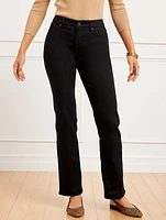 High-Waist Barely Boot Jeans - Black Wash Curvy Fit