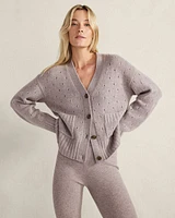 Cashmere Pointelle Cardigan