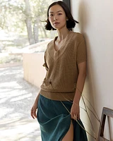 Organic Cotton V-Neck Sweater