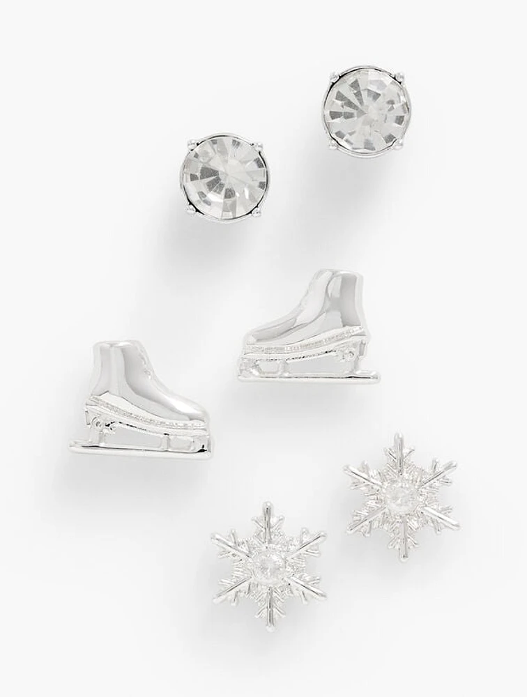 Winter Wonderland Stud Earring Set