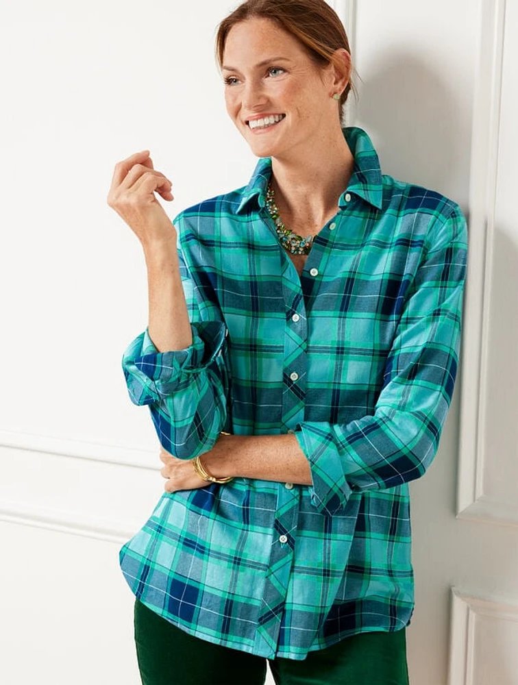 Metallic Flannel Modern Classic Shirt