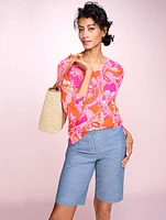 V-Neck Pullover - Spring Floral