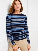 Crewneck Sweater - Texture Stripe