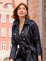 Refined Denim Trench