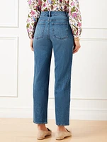 Mid Rise Stovepipe Jeans