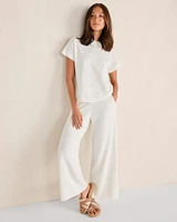 Organic Cotton Wide Leg Pants