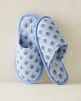 Fern Scallop Spa Slippers