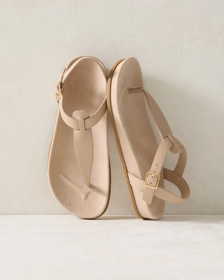 Suede Thong Sandals