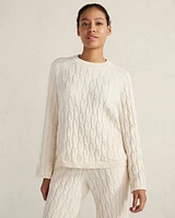 Cotton Cashmere Cable Knit Sweater