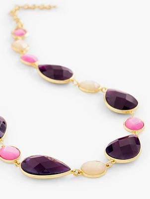 Faceted Stones Necklace