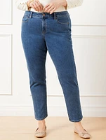 Slim Straight Ankle Jeans - Nomad Wash