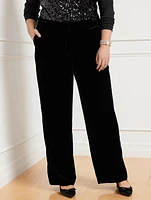 Effortless Velvet Wide Leg Pants