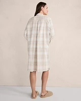 Organic Cotton Plaid Sleep Dress