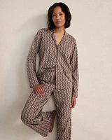 Organic Cotton Jersey Deco Print Pajama Set