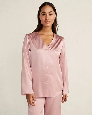 Washable Silk V-Neck Sleep Top