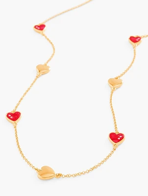 Heart Station Necklace