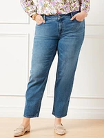 Mid Rise Stovepipe Jeans - Kingston Wash