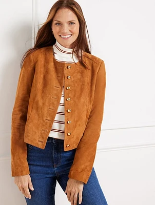 Suede Cropped Jacket