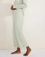 Organic Cotton Jersey Curved Hem Pants