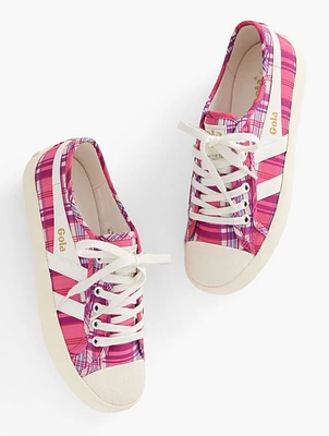 Gola® Coaster Tennis Sneakers - Boothbay Plaid