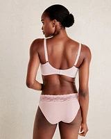 Cotton Bikini with Lace Waist