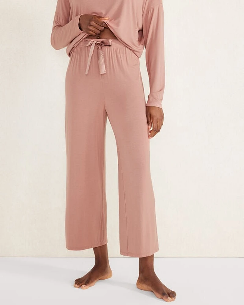 Calm & Cool Cropped Wide Leg Sleep Pants