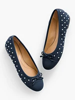 Blair Studded Suede Ballet Flats