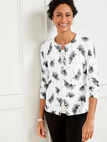 Charming Cardigan - Chrysanthemum Blooms