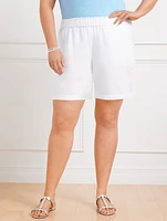 Talbots Nantucket Washed Linen Paperbag Shorts