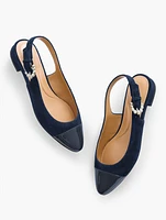 Edison Suede Slingback Flats