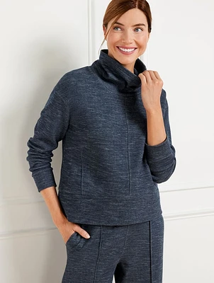 AirKnit Stretch Funnel Neck Top