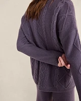 Cashmere Cable Knit Cardigan