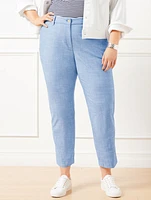 Perfect Crops - Newport Chambray Curvy Fit