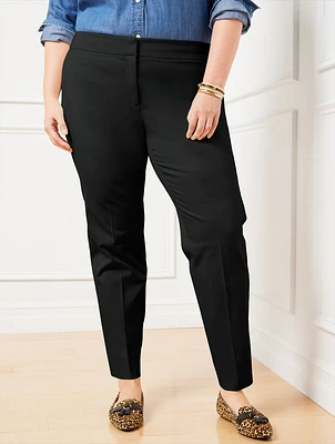 Plus Exclusive Talbots Chatham Fly Front Ankle Pants - Solid Curvy Fit