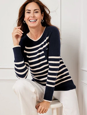 Patch Pocket Sweater - Vacation Stripe