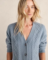 Cashmere Cable Knit Cardigan