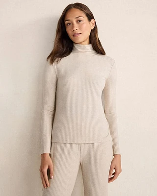 Wide Rib Modal Turtleneck