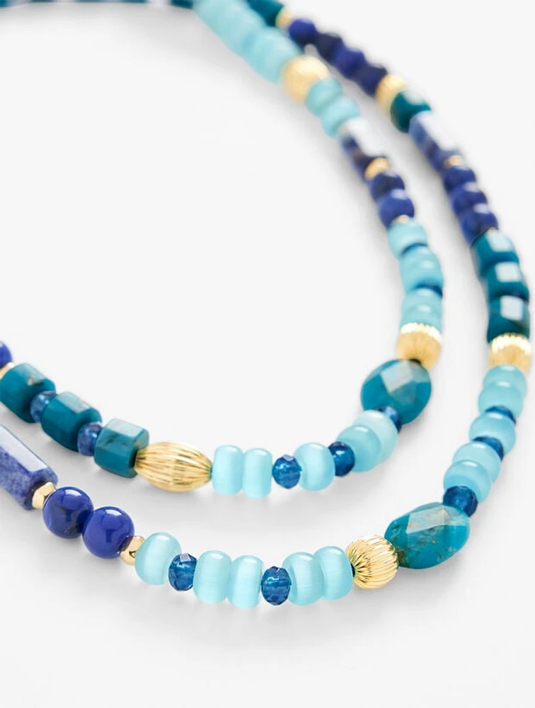 Mixed Bead Convertible Necklace 