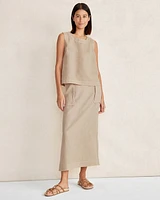 Linen Sleeveless Top