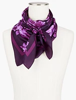 Floral Silk Square Scarf