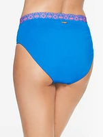 Cabana Life® Crystal Cove High Waist Brief - Block Geo