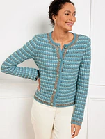 Tweed Crewneck Cardigan