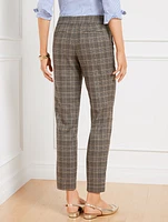 Slim Ankle Pants - Glen Plaid